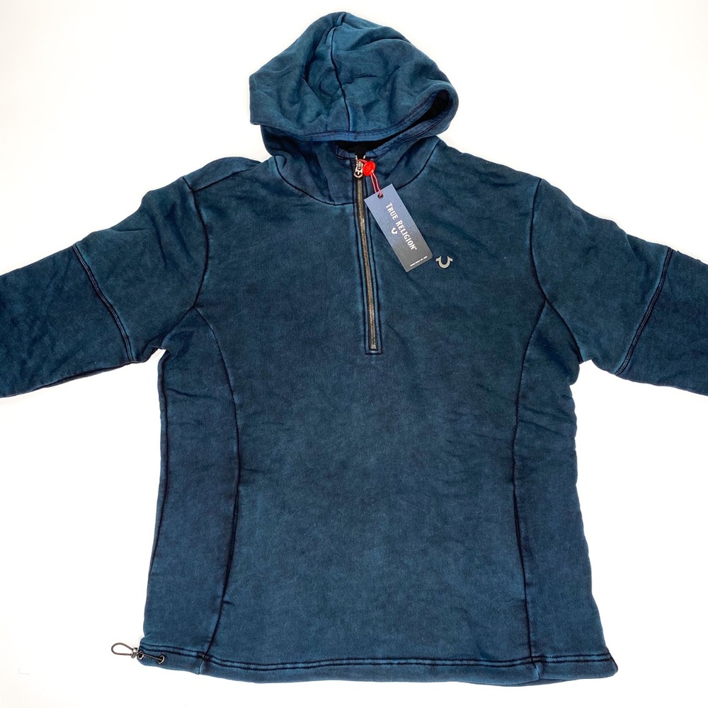 TRUE RELIGION Men’s Double Dye Pullover Hoodie - Picture 2 of 8